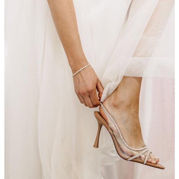 ZARA Rhinestone Pointed Toe Heels NWT | Blogger Fave | Size 8 - Picture 15 of 16